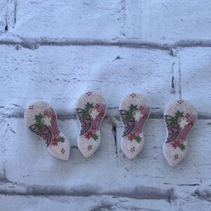 Elegant Purple and Green chopstick holder a set of 4